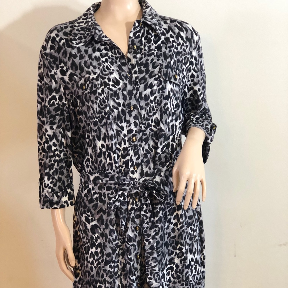 Charter Club Black and Grey Dress Size XL